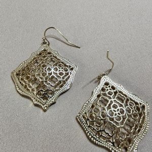 Kendra Scott Filigree Earrings Yellow Gold0